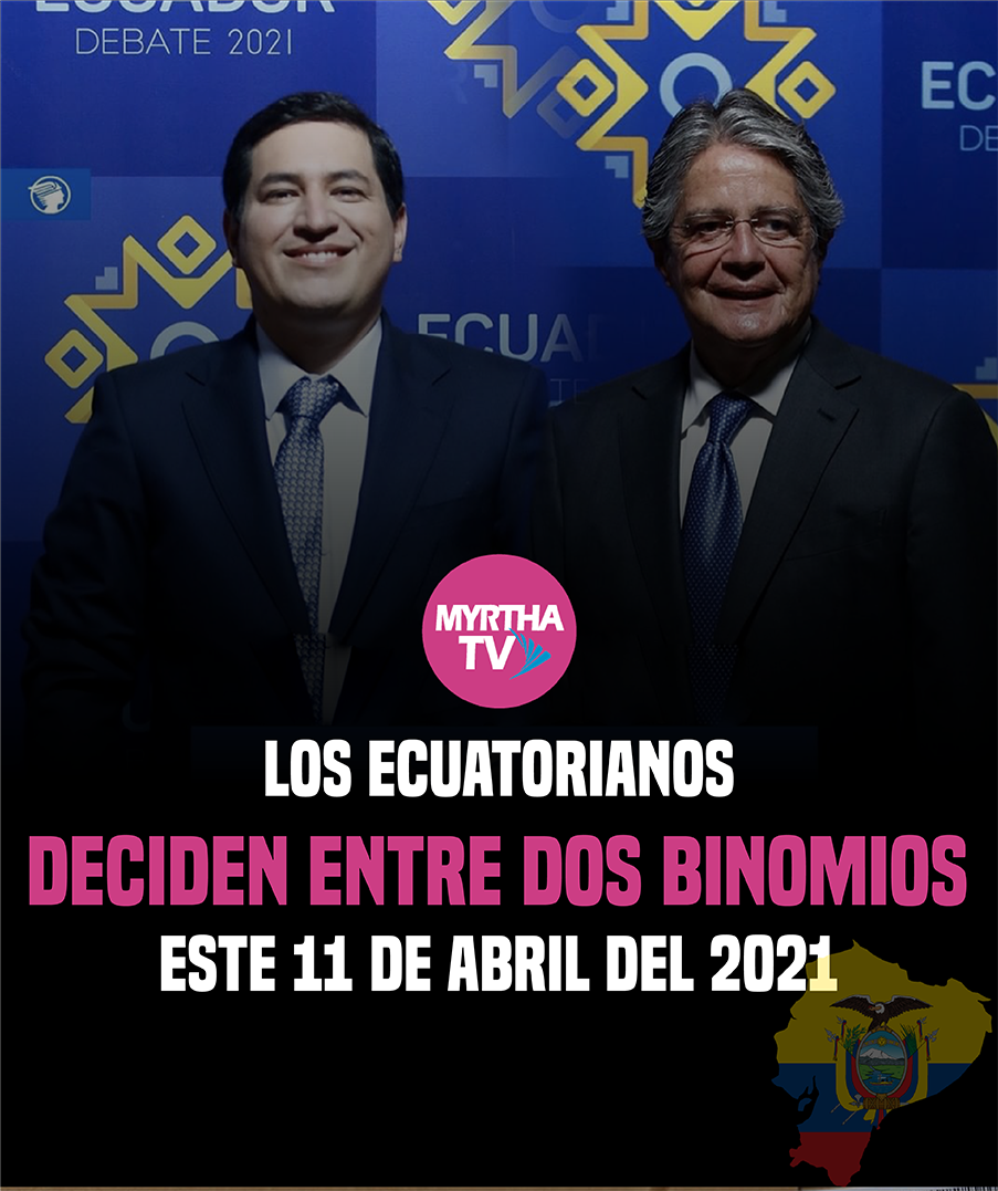Los ecuatorianos  deciden entre dos binomios