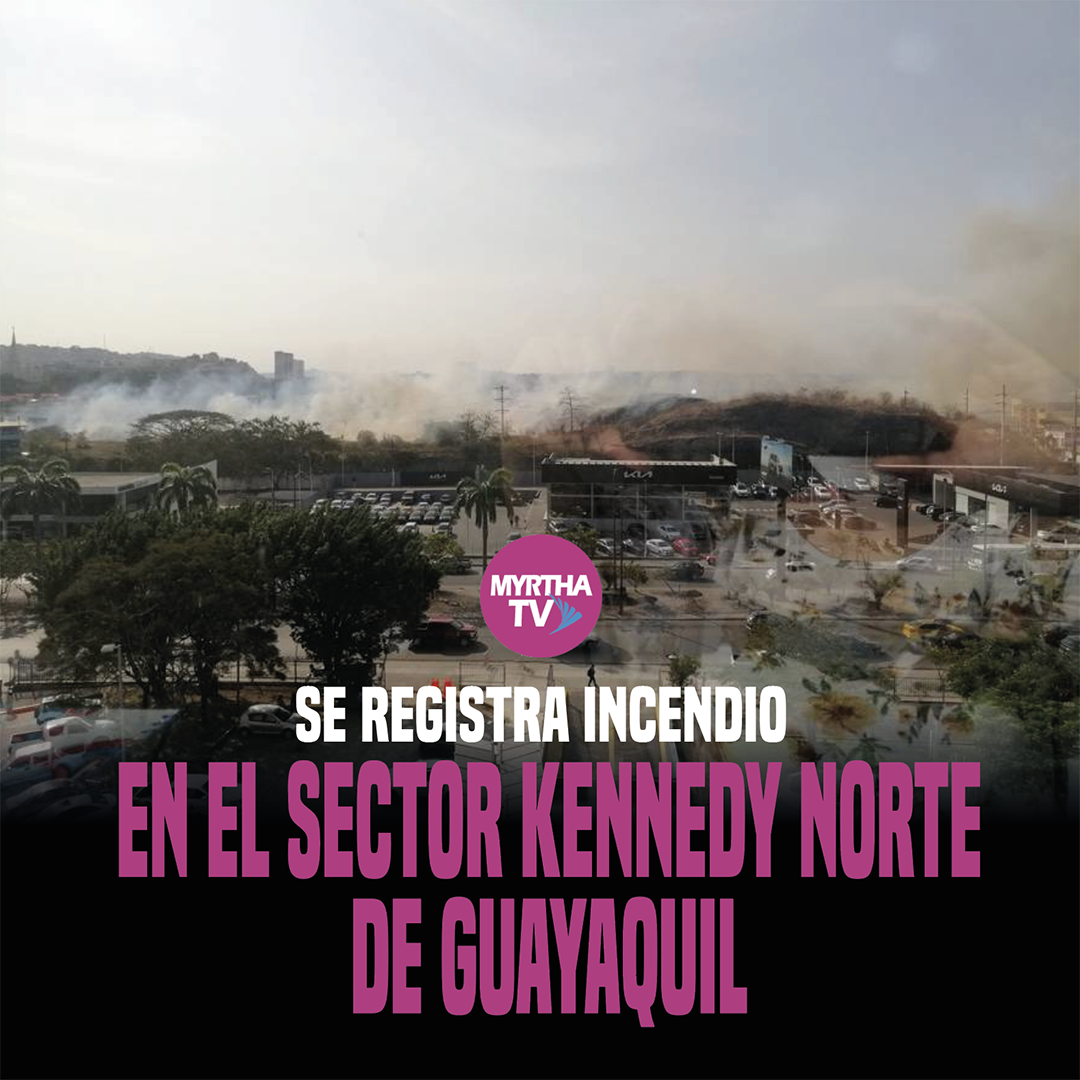 SE REGISTRA INCENDIO EN EL SECTOR KENNEDY NORTE  DE GUAYAQUIL