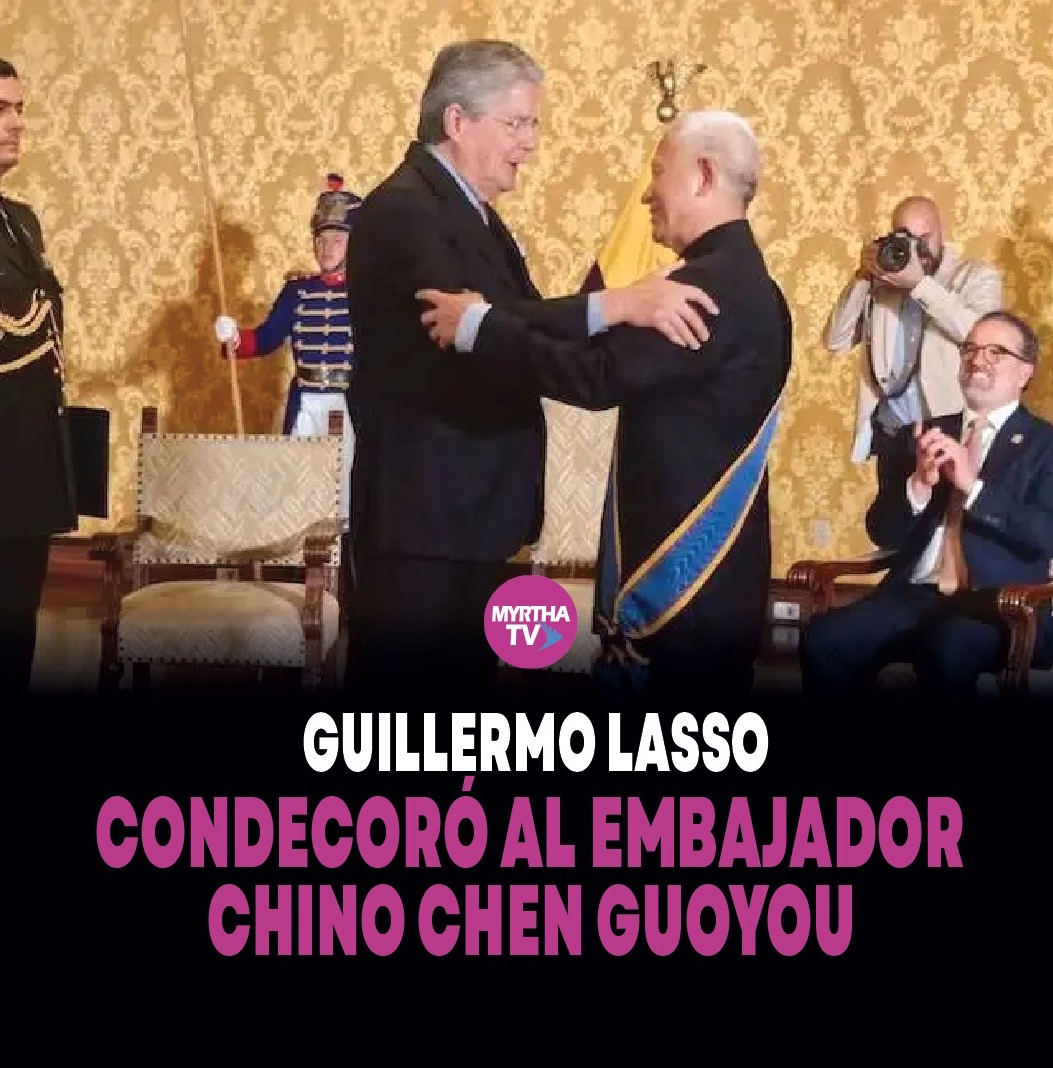 En este momento estás viendo GUILLERMO LASSO CONDECORÓ AL EMBAJADOR CHINO CHEN GUOYOU